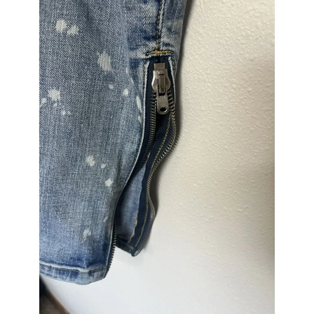 Embellish Brand Jeans Mens Size 30x31 Distressed‎ Destroy Paint Denim NYC Street - Picture 4 of 12